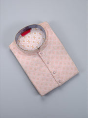 Traditional men's kurta and pajama set by Saree Ghor Charlotte, featuring a classic design and comfortable fit for cultural wear.