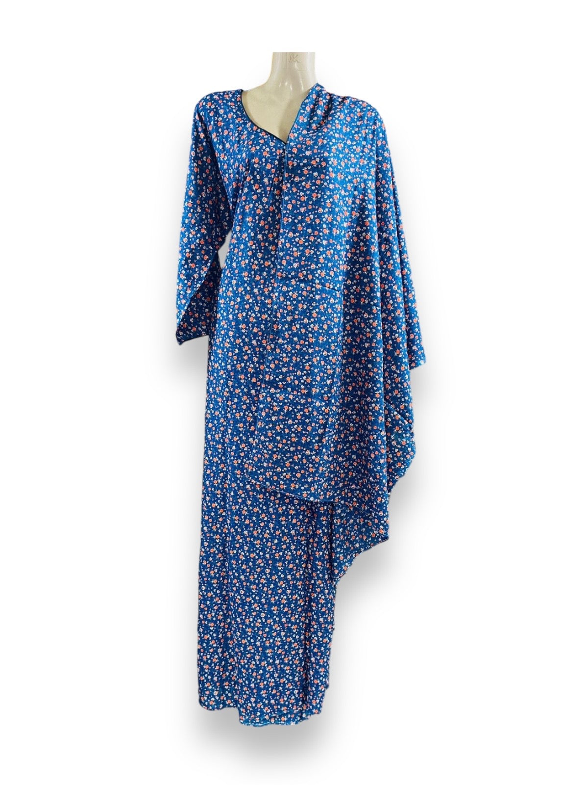 Linen Maxi Dress Set with Matching Dupatta - 121