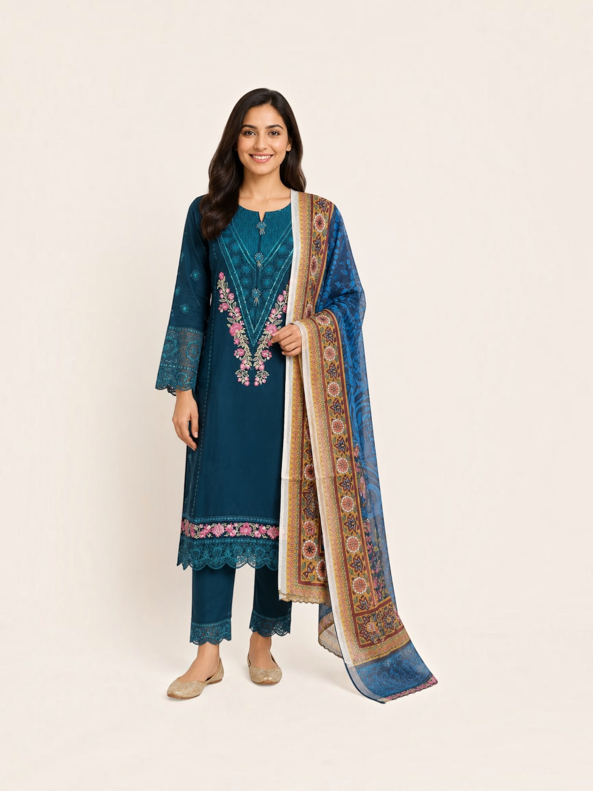 Traditional Salwar Kameez Set, Cultural Wear for Women, Ju40