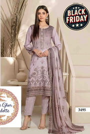 Traditional Saree Ghor Charlotte Salwar Kameez for women, featuring vibrant fabric and intricate embroidery in a cultural style.