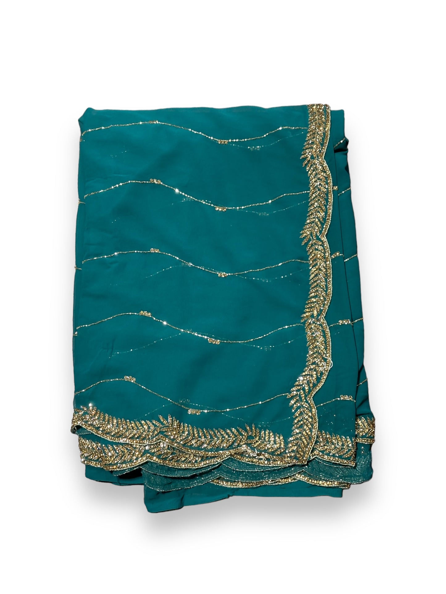 Designer Handwork Saree With Stones - 008