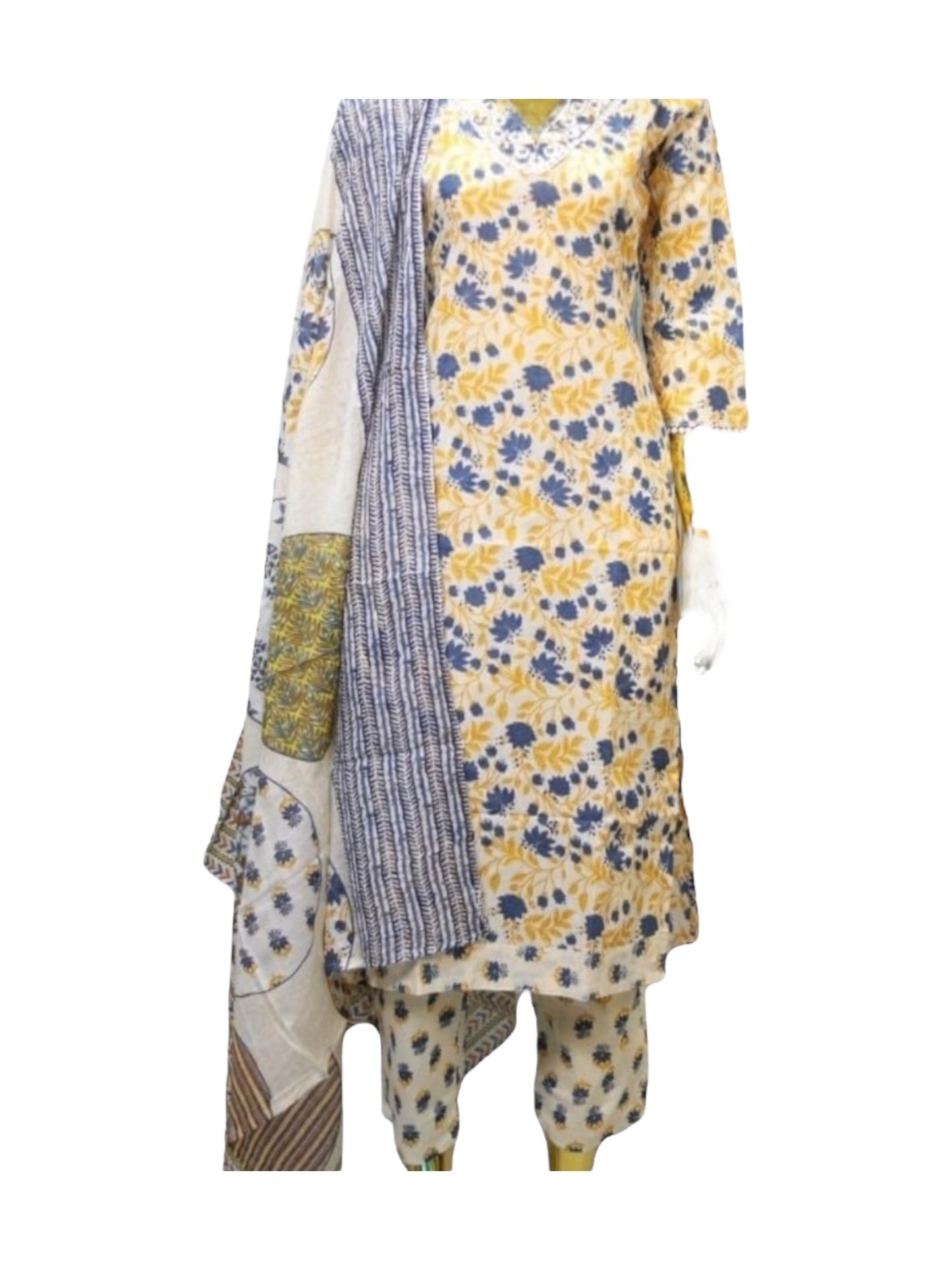 Traditional Digital Print Salwar Kameez, Cultural Wear for Women, Aug01 - Saree Ghor Charlotte