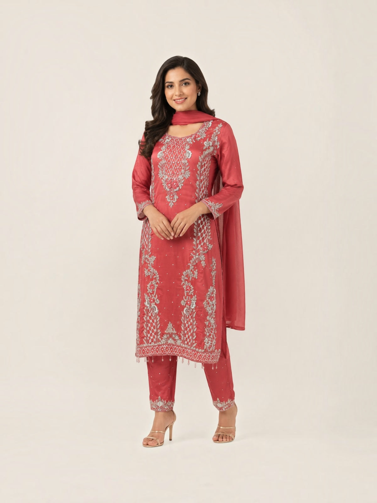 Heavy Work Salwar Kameez, Cultural Wear for Women, Aug21