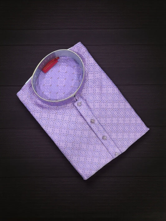 Onion Color Traditional Men's Kurta Pajama Set– Cultural Wear for Men