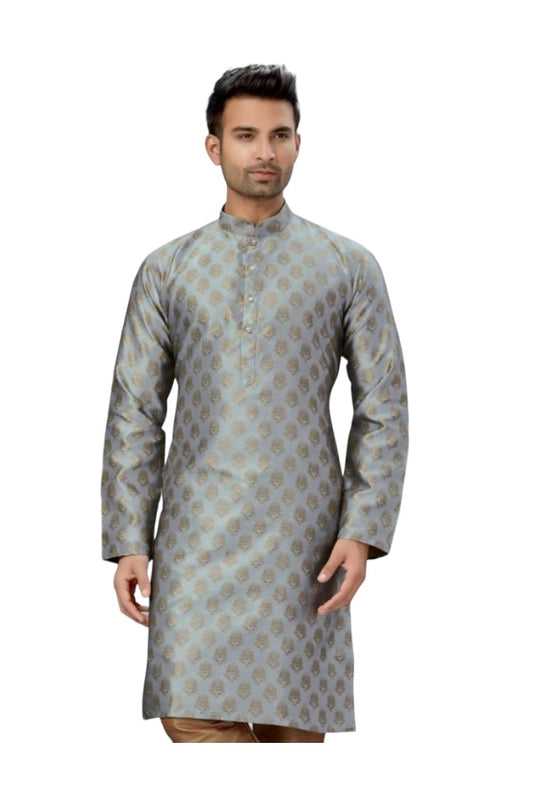 Mens Traditional Silk Kurta Pajama