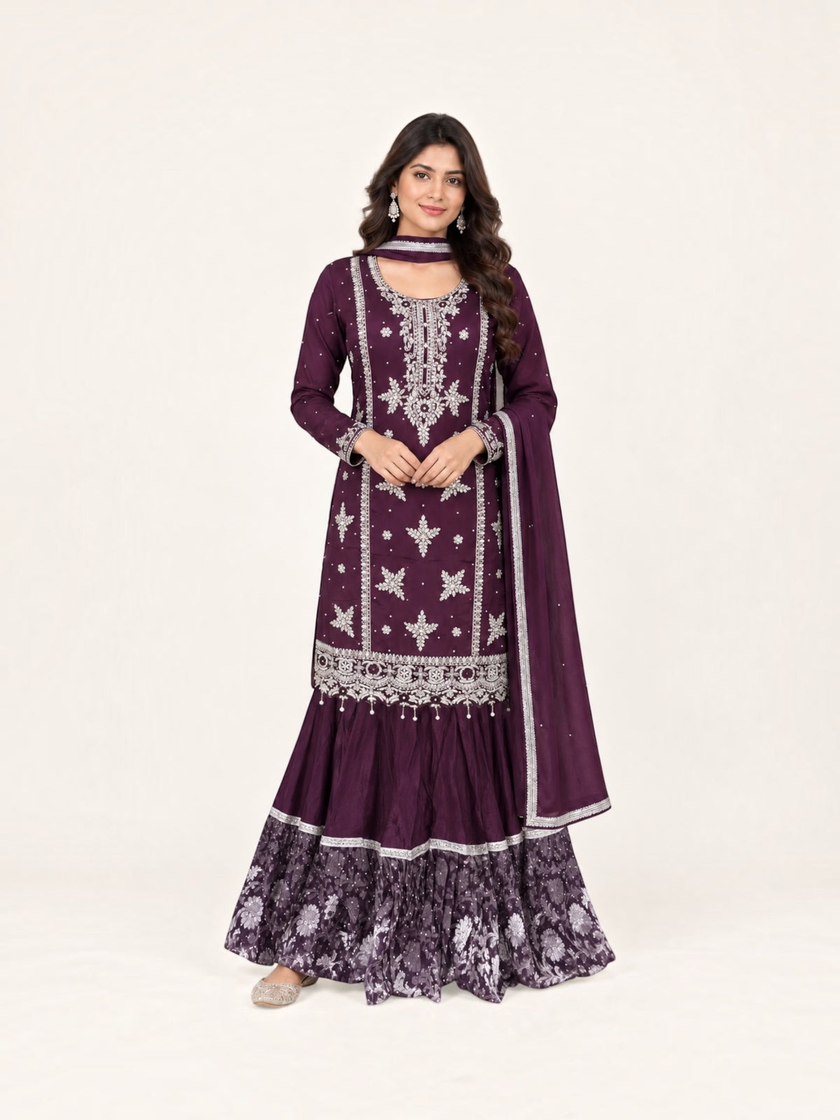 Heavy Work Salwar Kameez, Cultural Wear for Women, Aug25