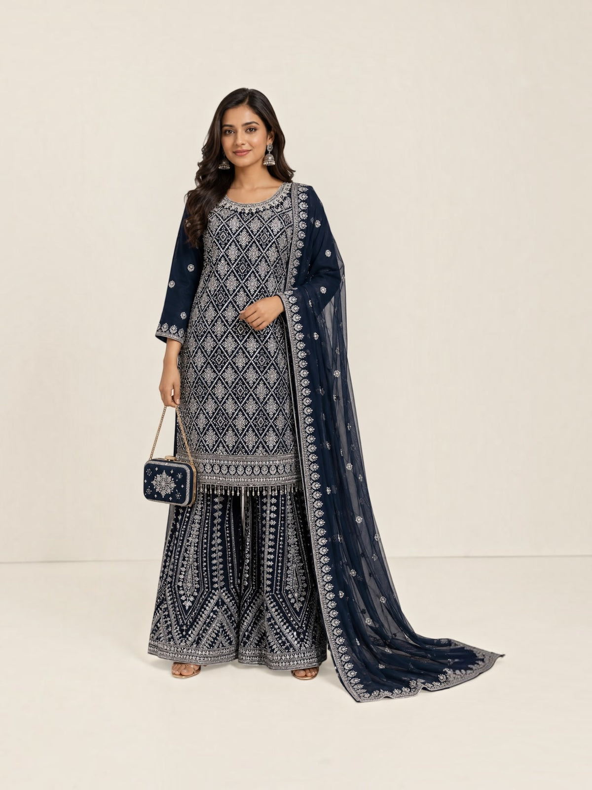Olive Green, Traditional Designer Salwar Kameez Suit, Cultural Wear for Women, 224