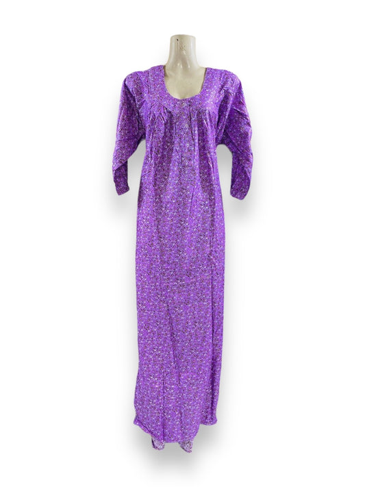 Linen Maxi Dress Set with Matching Dupatta - 103
