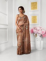 Traditional Saree by Saree Ghor Charlotte featuring intricate cultural design and vibrant fabric for women.