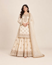 Chinon Silk Salwar Kameez, Cultural Wear for Women
