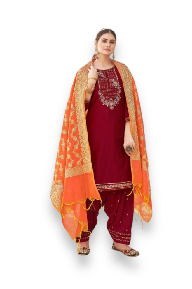 Luxe Silk Salwar Suit: Kalaroop Sunheri Vol 5 - A Perfect Blend of Style and Comfort