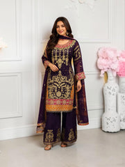 Traditional Saree Ghor Charlotte Salwar Kameez for women featuring intricate embroidery and vibrant cultural design.