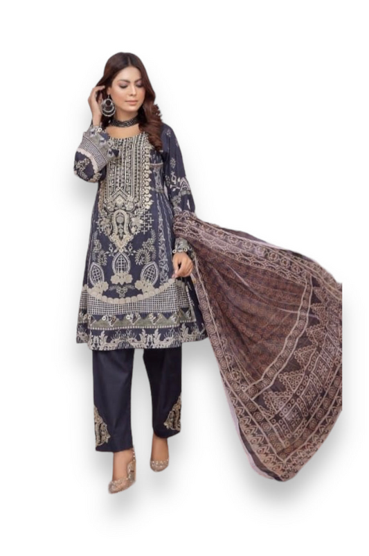 Timeless Embroidered Soni Brand Pakistani Dress -03