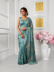 Traditional Saree by Saree Ghor Charlotte, vibrant cultural wear for women, showcasing intricate designs and elegant draping.