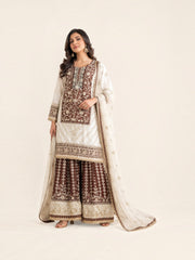 Rangoli Russian Plazo Dress, Cultural Wear for Women