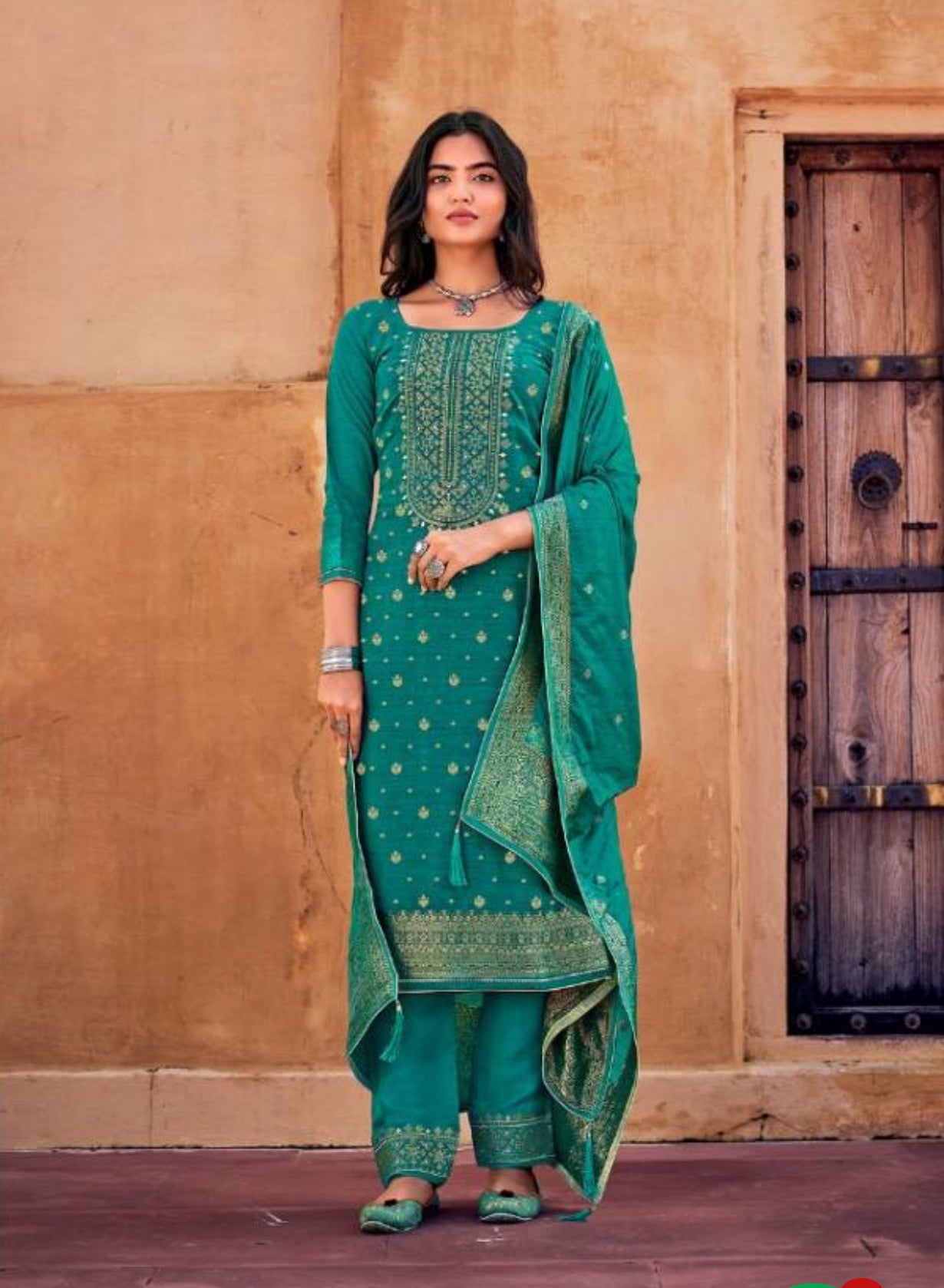 Rangoon Sanaya - Exquisite Dola Silk Designer Dress for Women-00