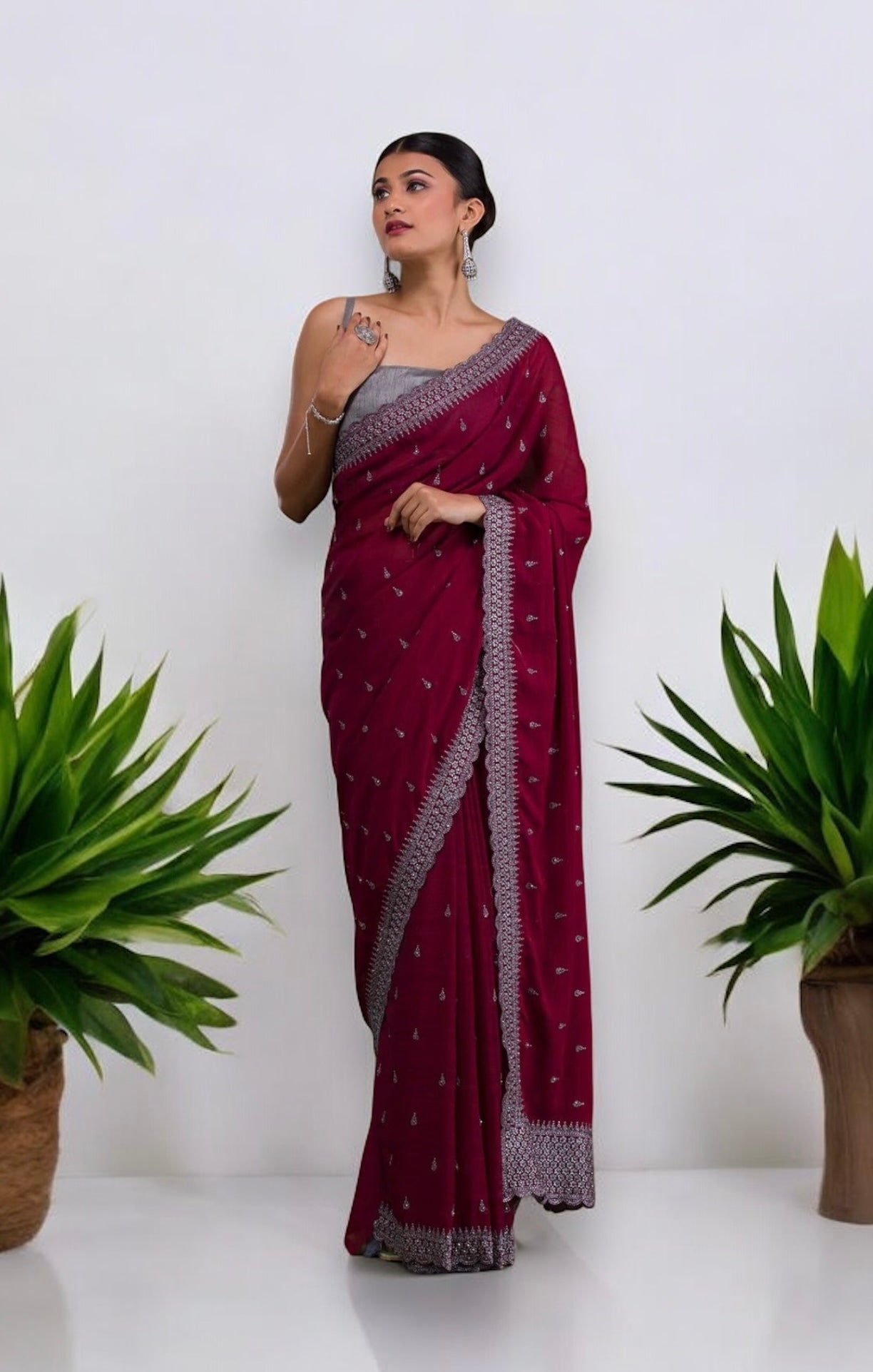 Vibrant Splendor: Vichitra Silk Saree for a Colourful Statement- 1003