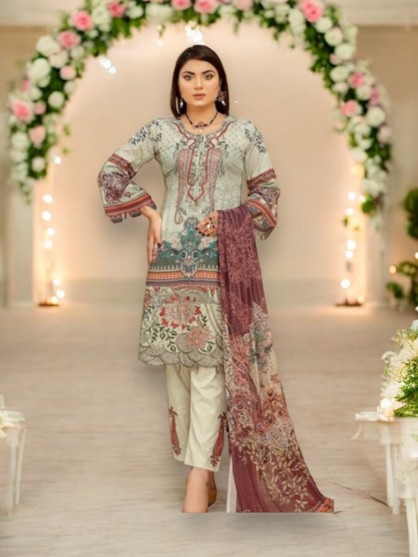 Timeless Embroidered Soni Brand Pakistani Dress