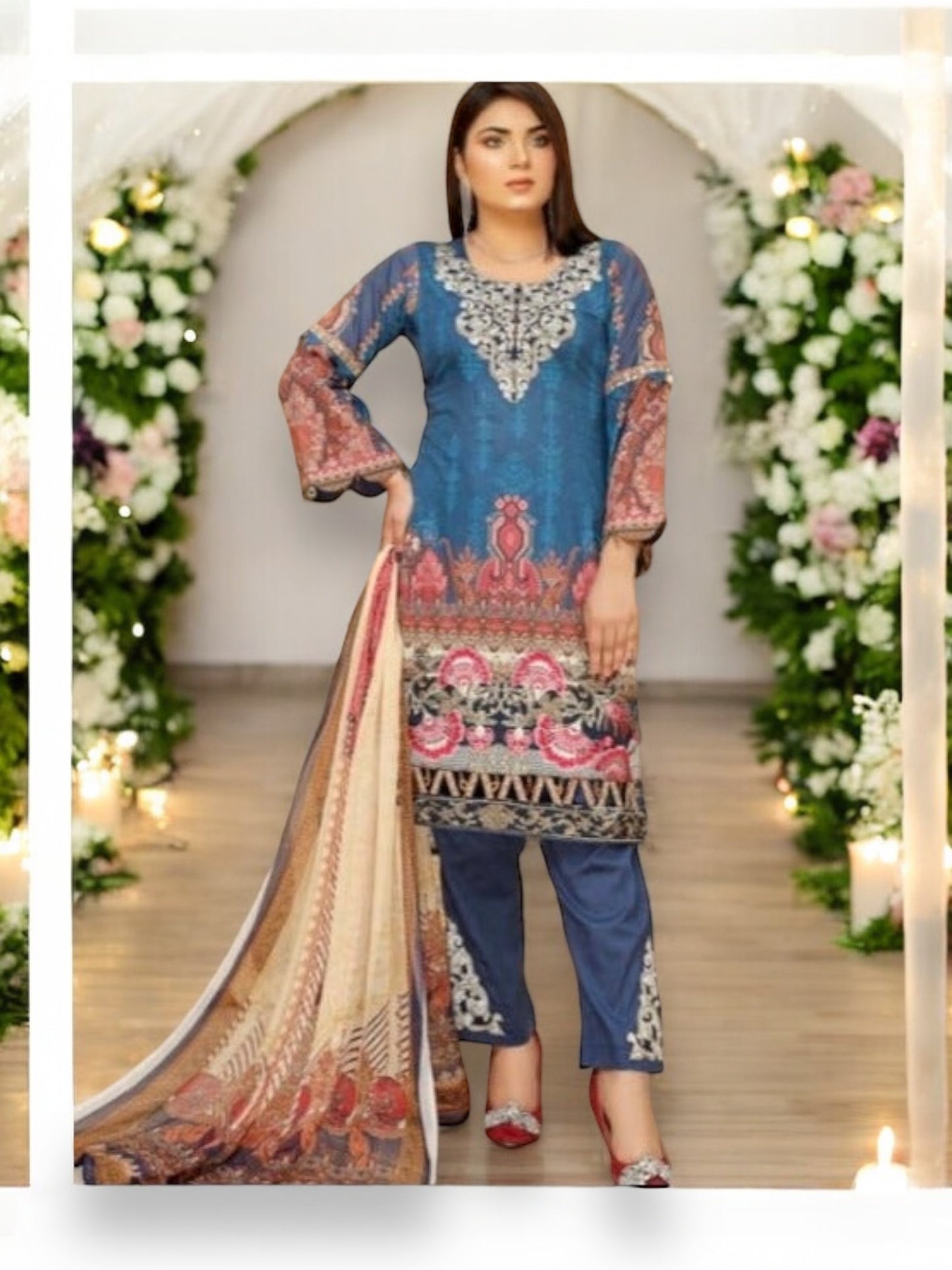 Timeless Embroidered Soni Brand Pakistani Dress