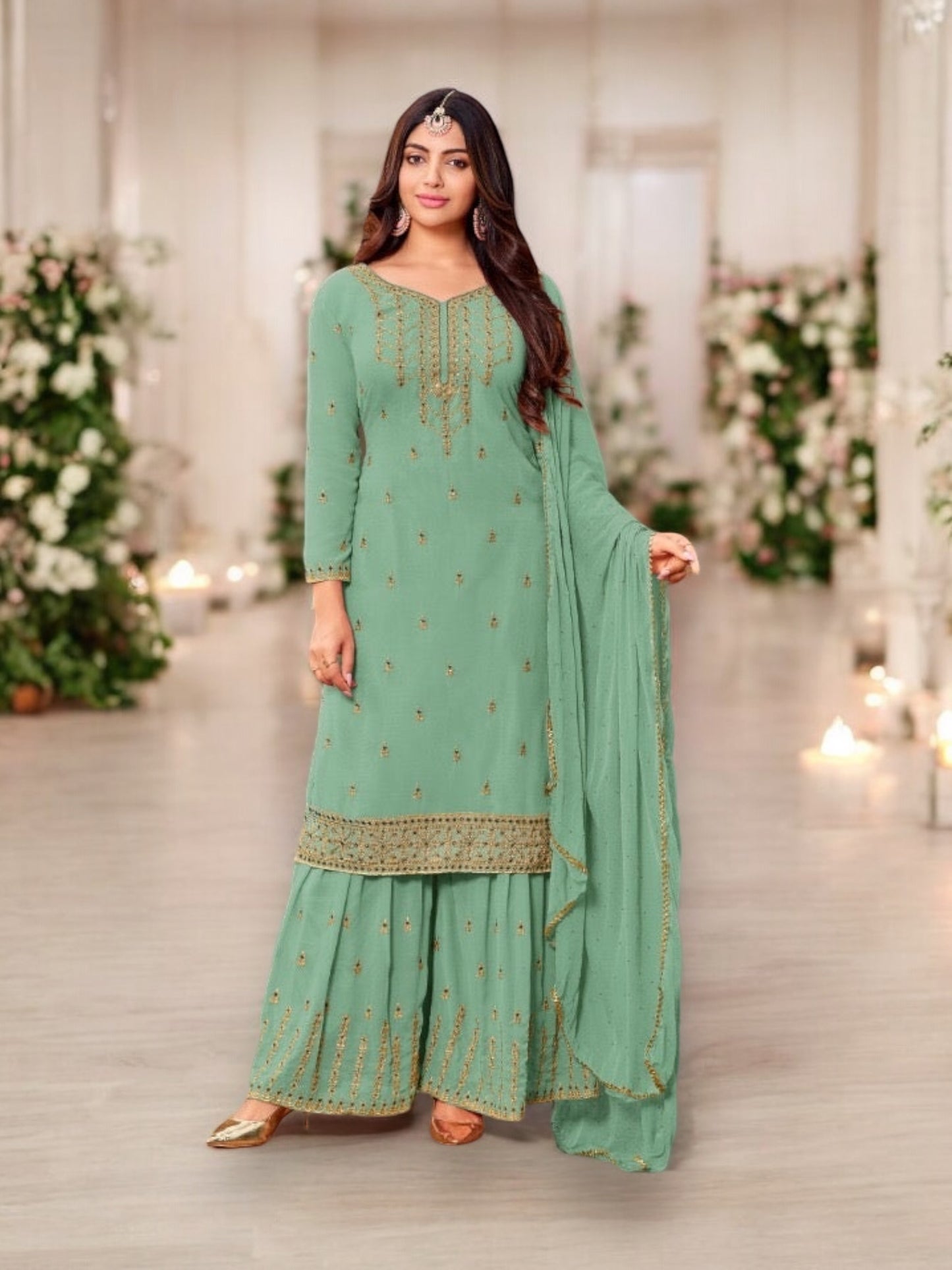 Mrudangi Gulabo: Elevate Your Ethnic Wardrobe with our Designer Salwar Kameez -2011 D