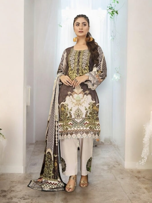 Luxurious Embroidered Haya Designer Pakistani Dress -06