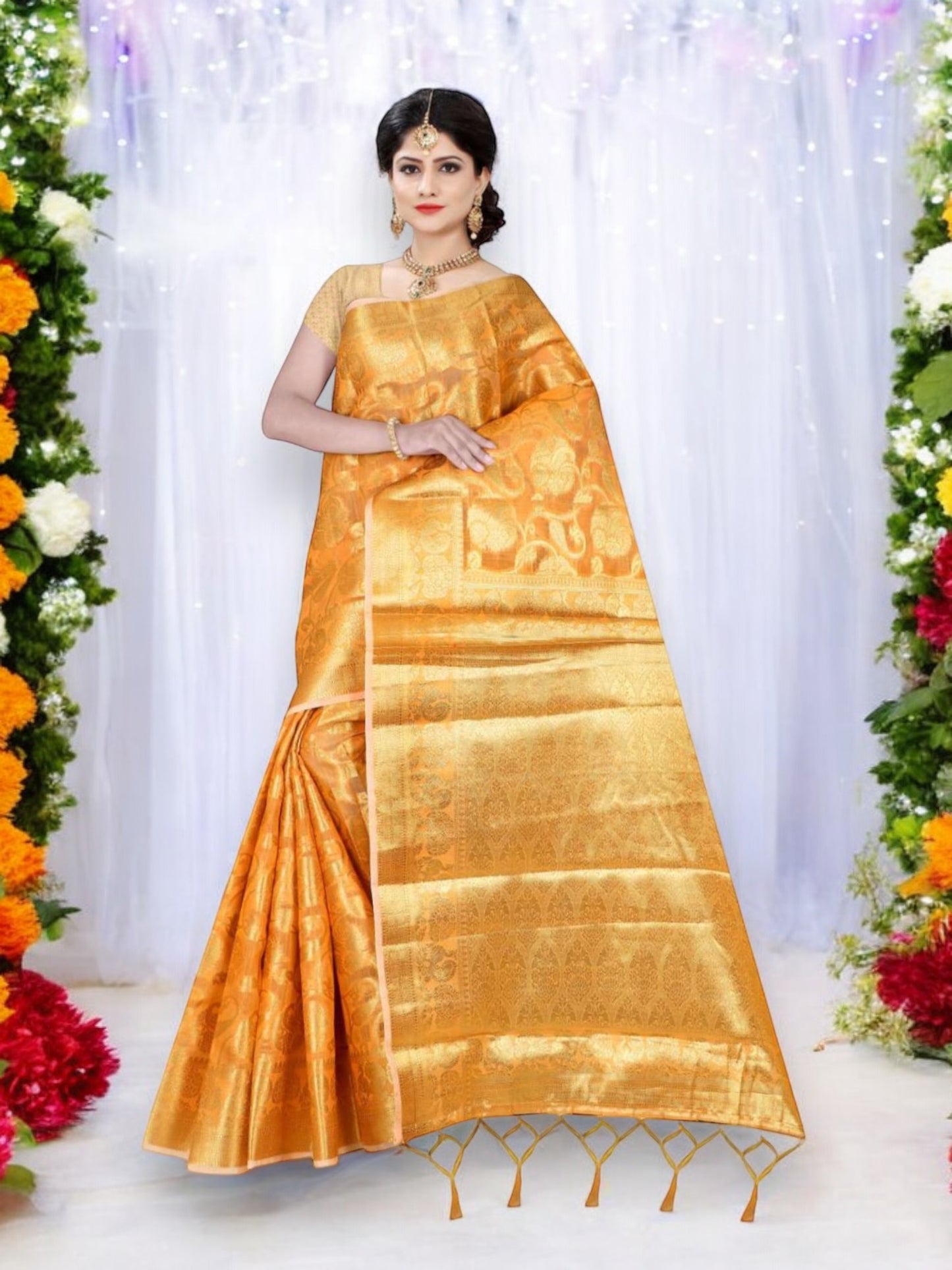 Stunning Jeet Rudra- Meesho Silk Weaving Saree: A Perfect Blend of Tradition and Style-06