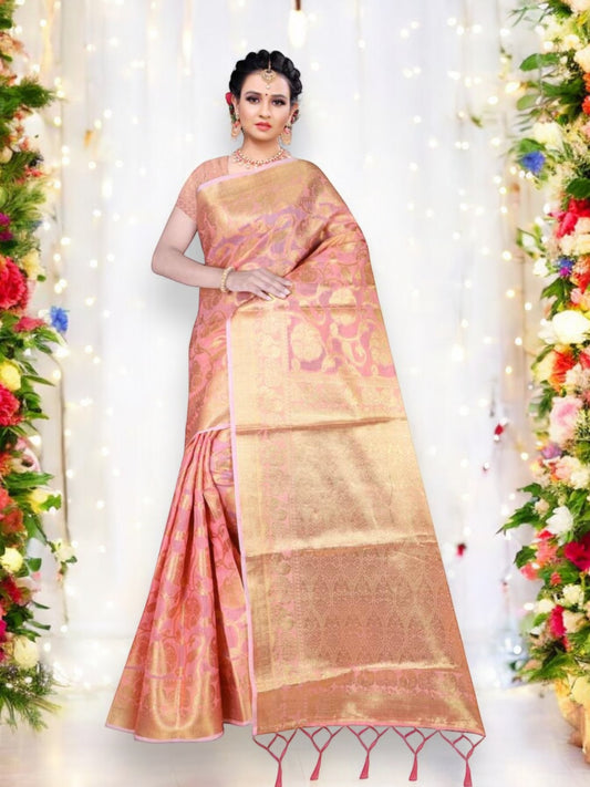 Stunning Jeet Rudra- Meesho Silk Weaving Saree: A Perfect Blend of Tradition and Style-03