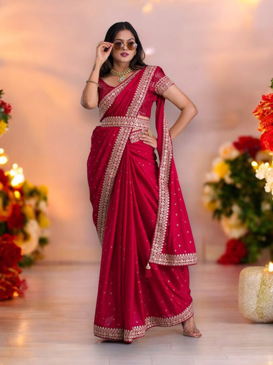 Enchanting Evening: Couture Party Wear Saree -02, Clearance