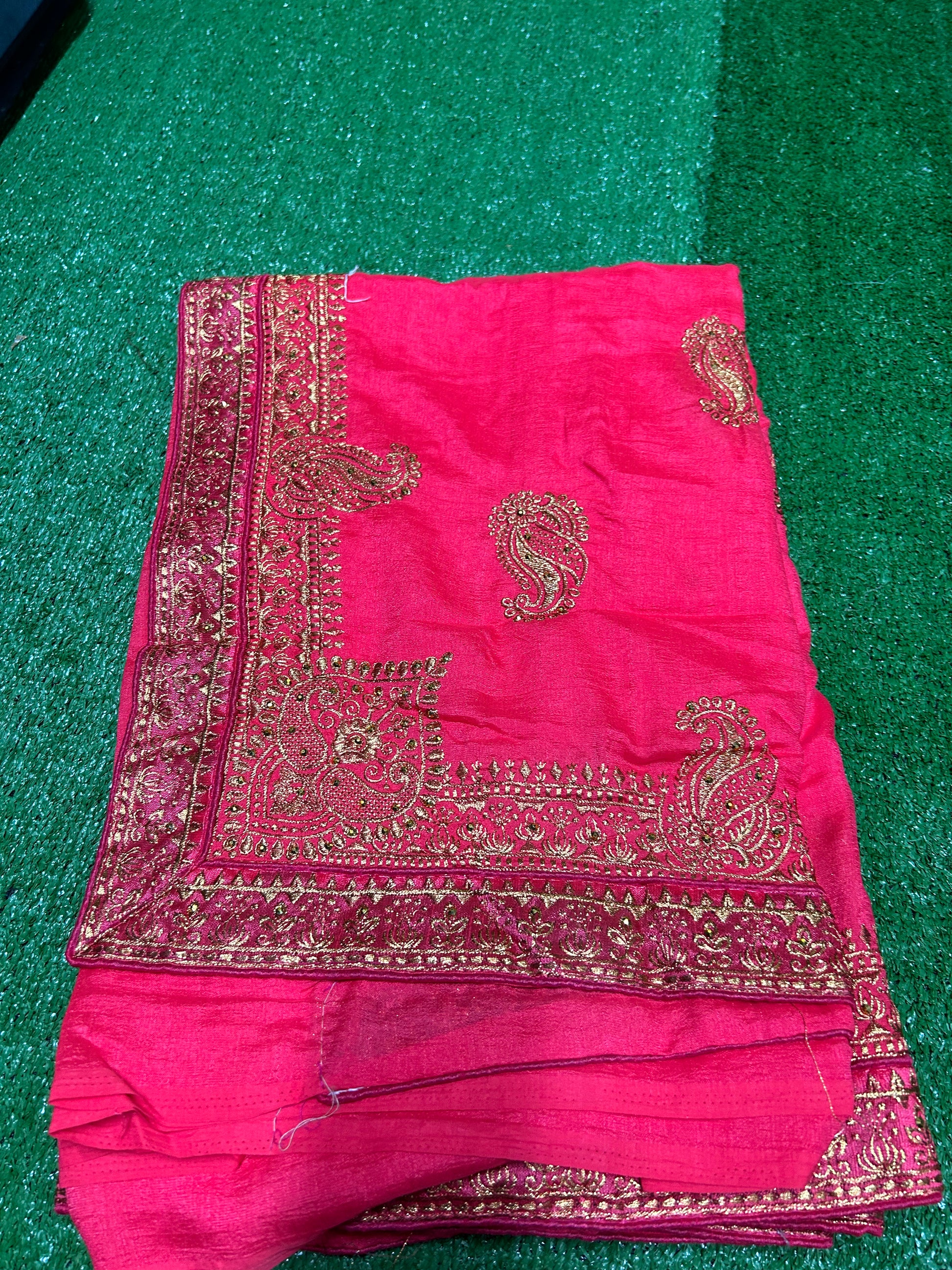 Festive Wear Traditional Vichitra Silk Saree for Women ,1007 - Saree Ghor Charlotte
