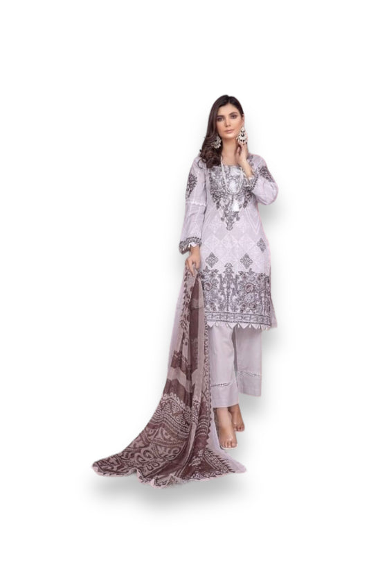 Timeless Embroidered Soni Brand Linen Pakistani Dress-06