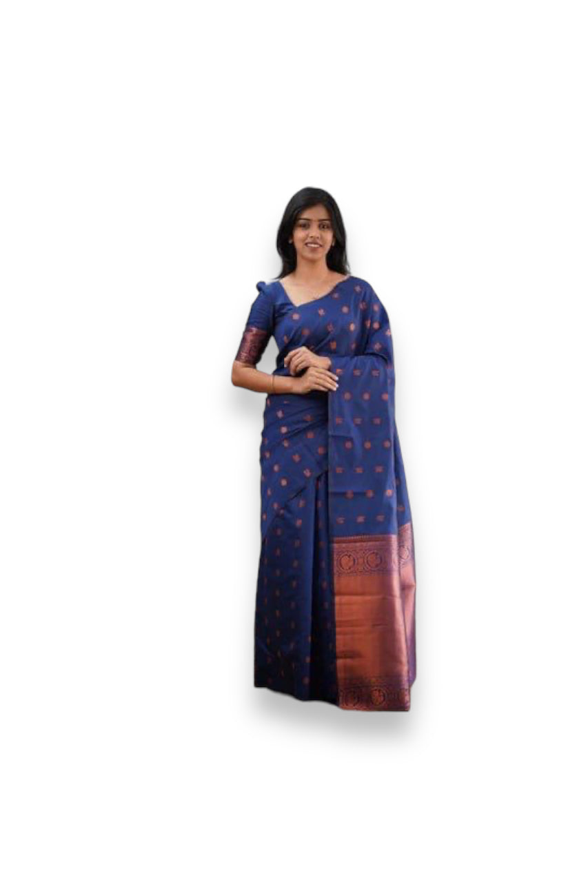 Jacquard Art Silk Traditional Saree - 4