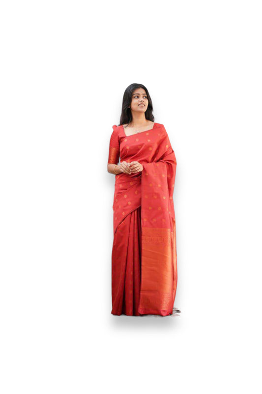 Jacquard Art Silk Traditional Saree - 1