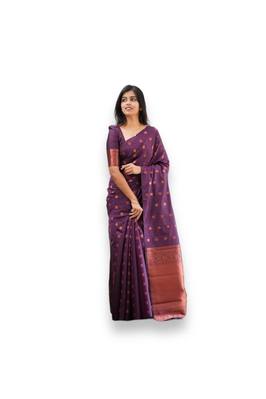 Jacquard Art Silk Traditional Saree - 2