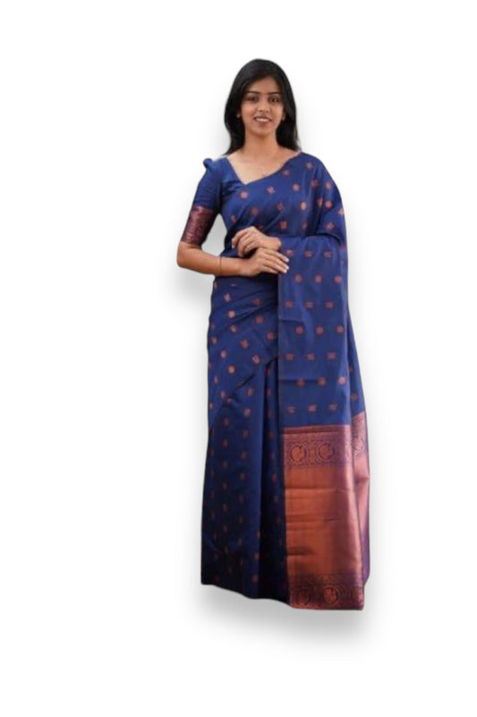 Jacquard Art Silk Traditional Saree - 4