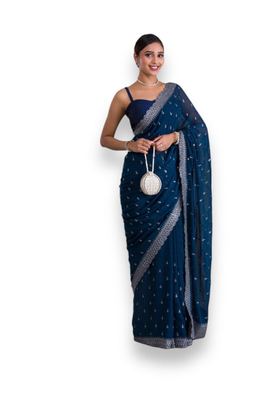 Vibrant Splendor: Vichitra Silk Saree for a Colourful Statement- 1002