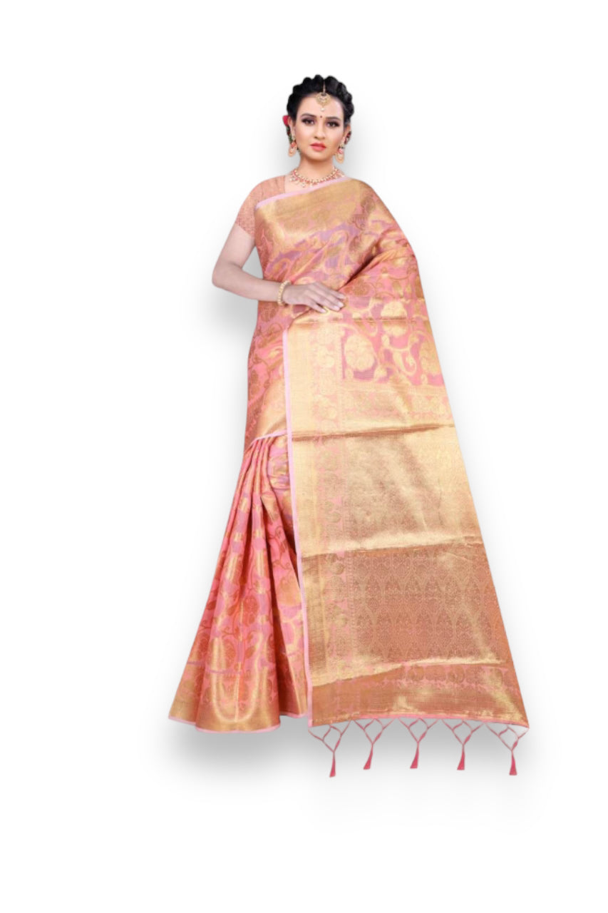 Stunning Jeet Rudra- Meesho Silk Weaving Saree: A Perfect Blend of Tradition and Style-03