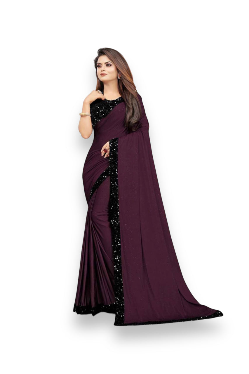 Party Wear Saree with Ready-to-Wear Blouse for Effortless Glamour