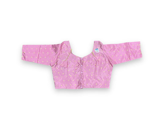 The Perfect Fit: Designer Pink Readymade Blouse for Effortless Style