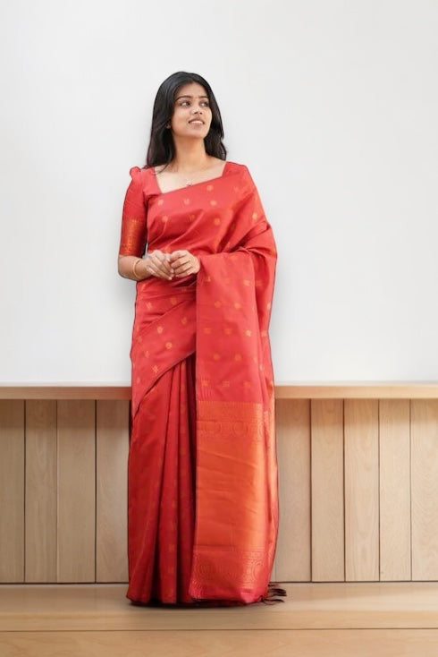 Jacquard Art Silk Traditional Saree - 1