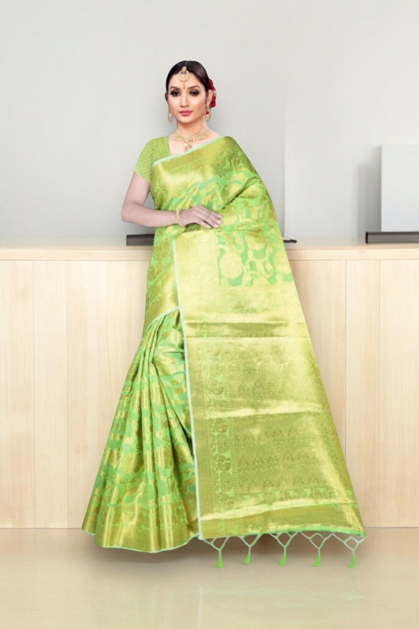 Stunning Jeet Rudra- Meesho Silk Weaving Saree: A Perfect Blend of Tradition and Style-02