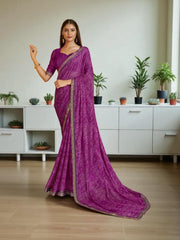 Traditional Saree from Saree Ghor Charlotte, featuring vibrant fabric and intricate patterns for cultural women’s wear.