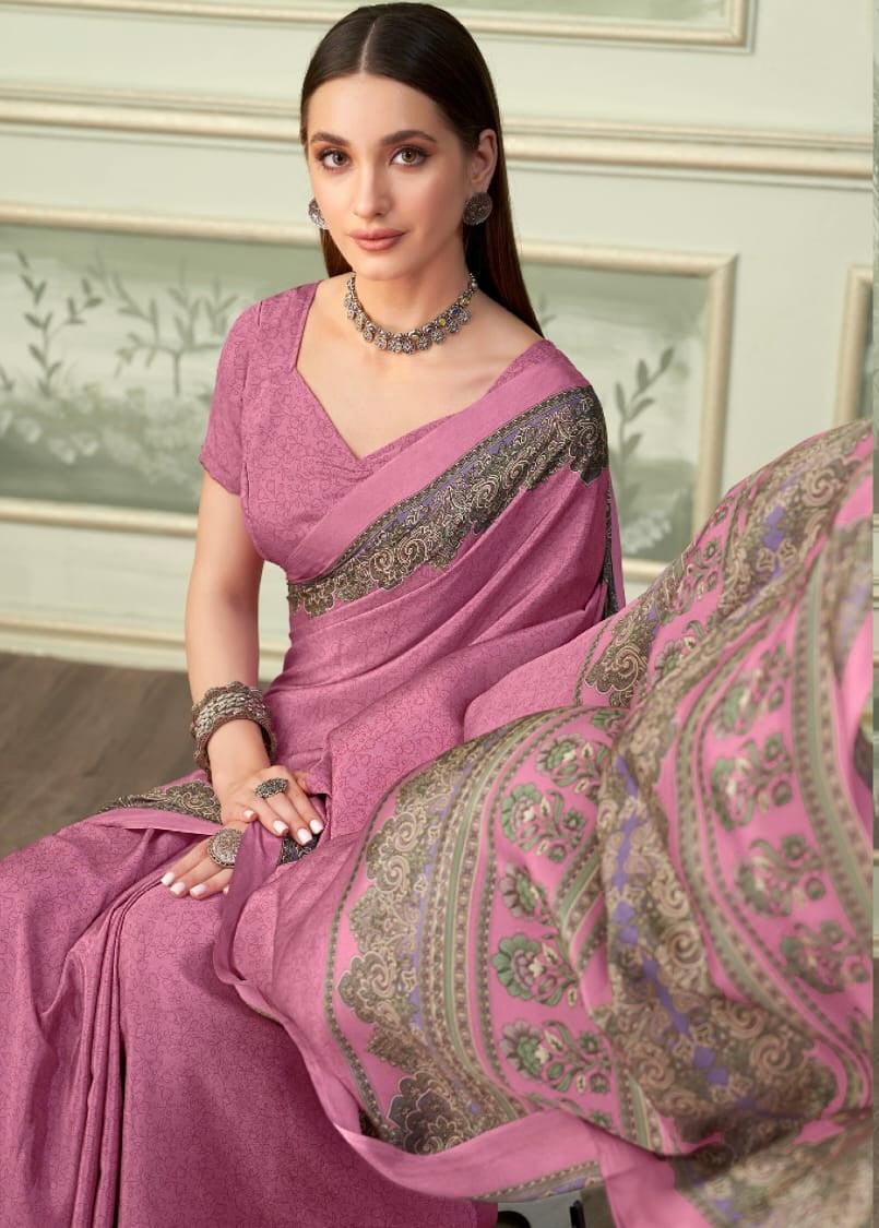 Traditional Saree by Saree Ghor Charlotte featuring intricate designs, vibrant colors, and elegant draping for women's cultural wear.