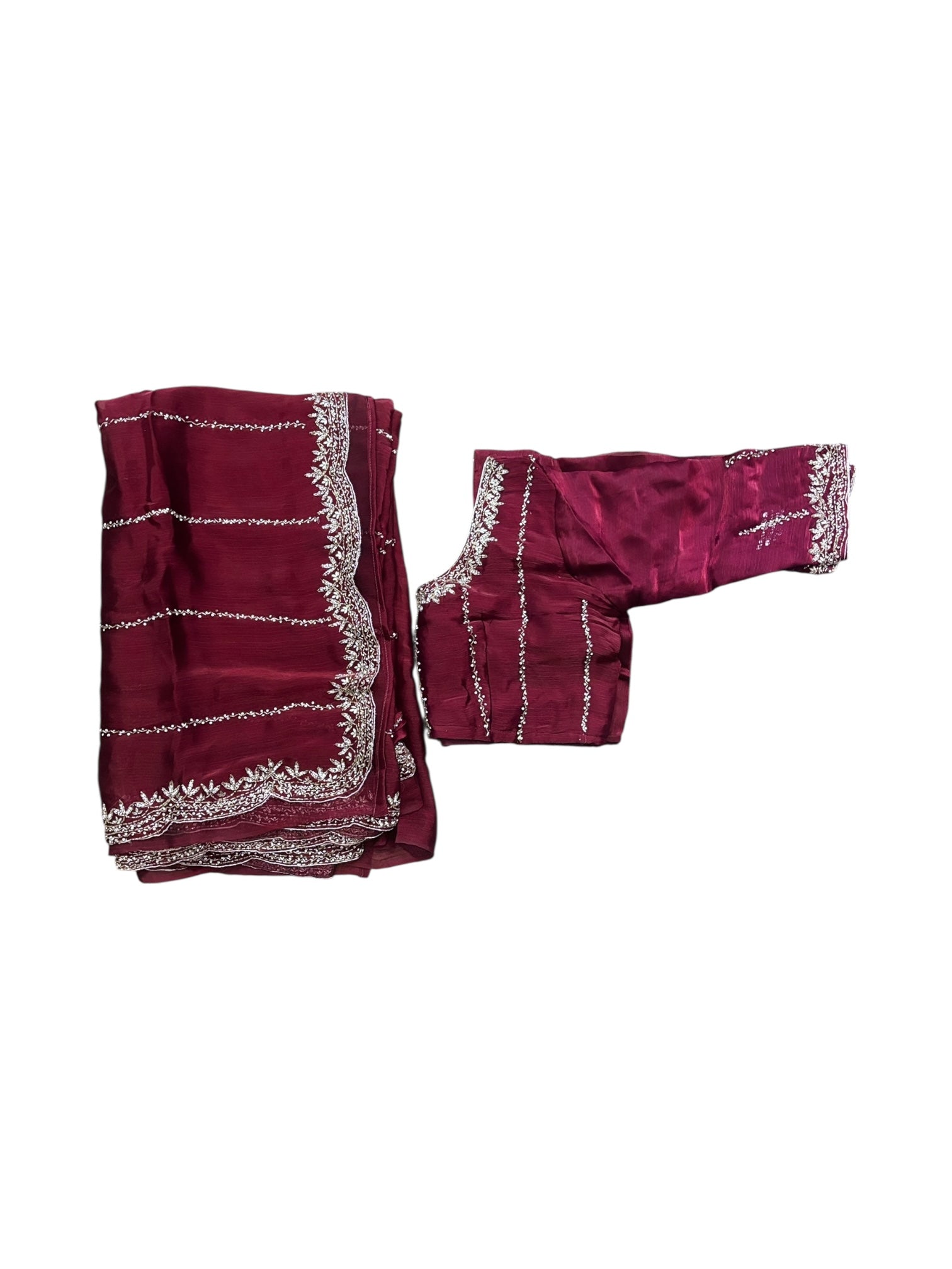 Designer Saree with Ready Blouse, Cultural Wear for Women, Aug29 - Saree Ghor Charlotte