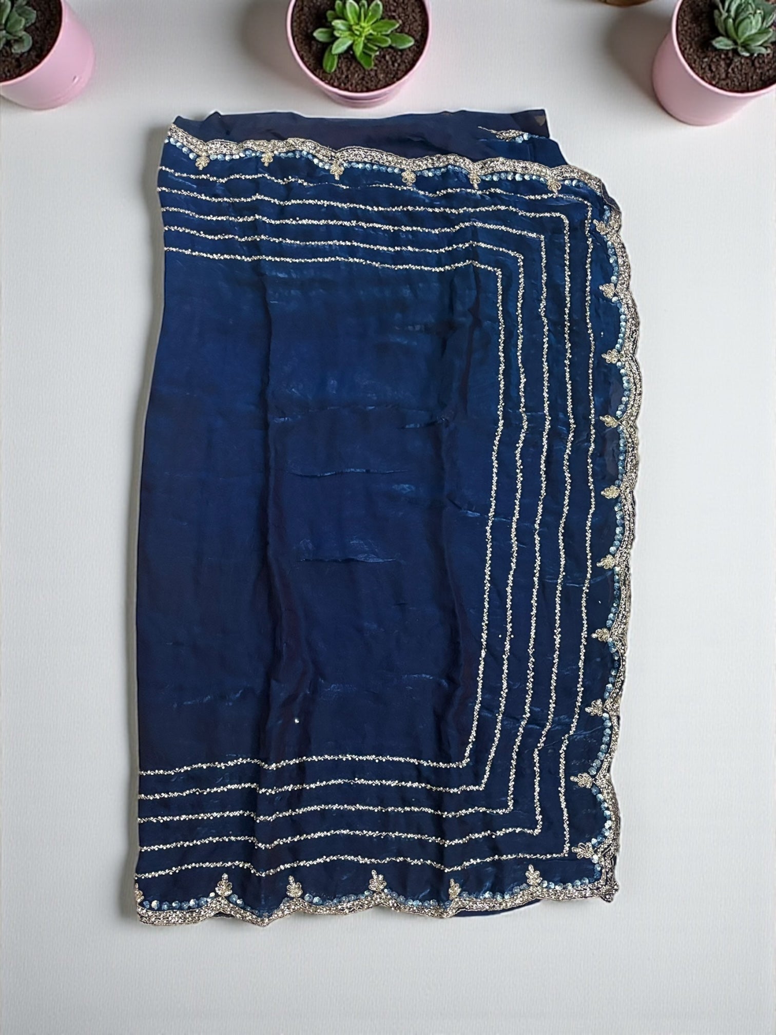 Designer Saree with Ready Blouse, Cultural Wear for Women, Aug32 - Saree Ghor Charlotte