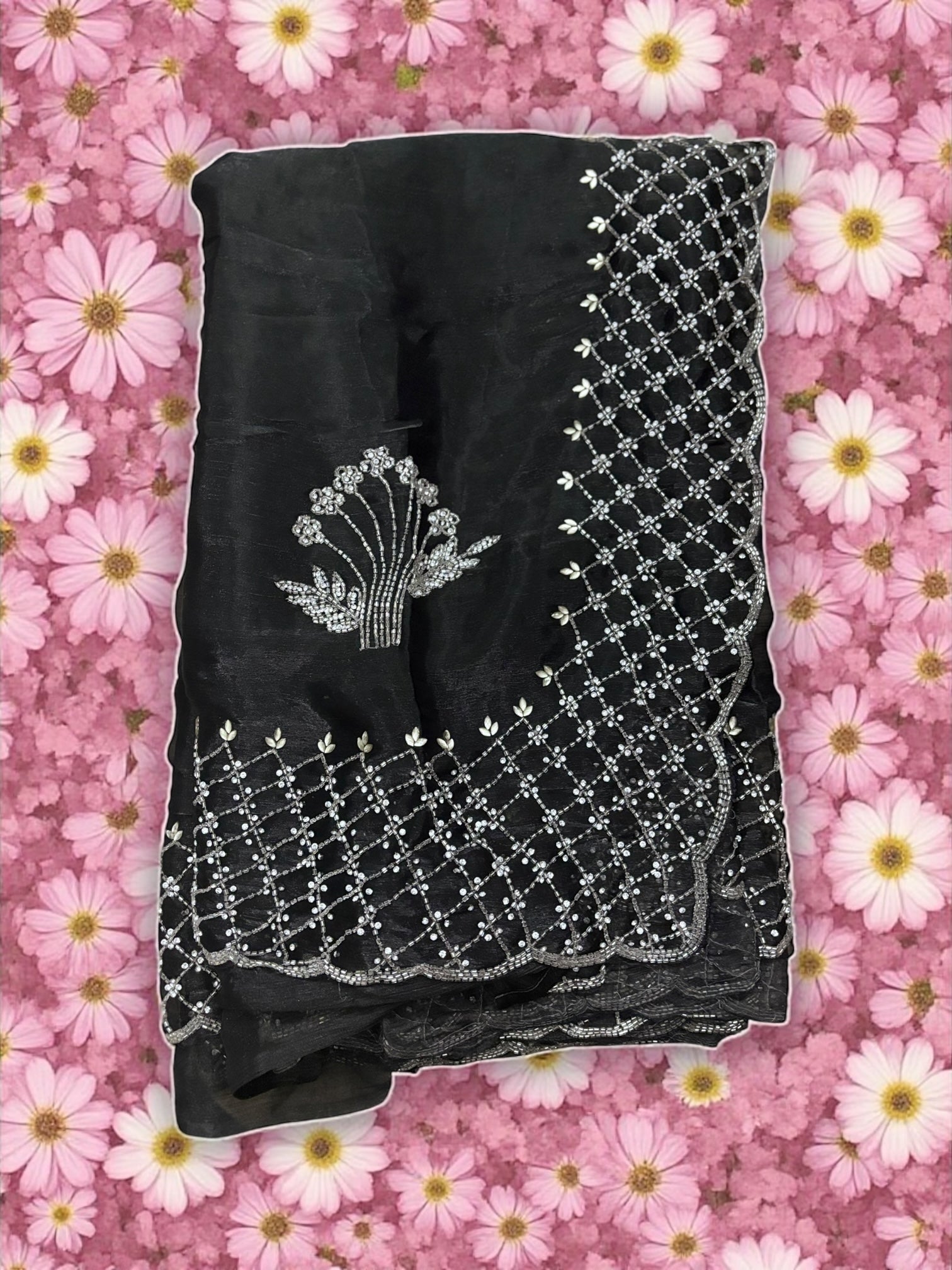 Designer Saree with Ready Blouse, Cultural Wear for Women, Aug35 - Saree Ghor Charlotte
