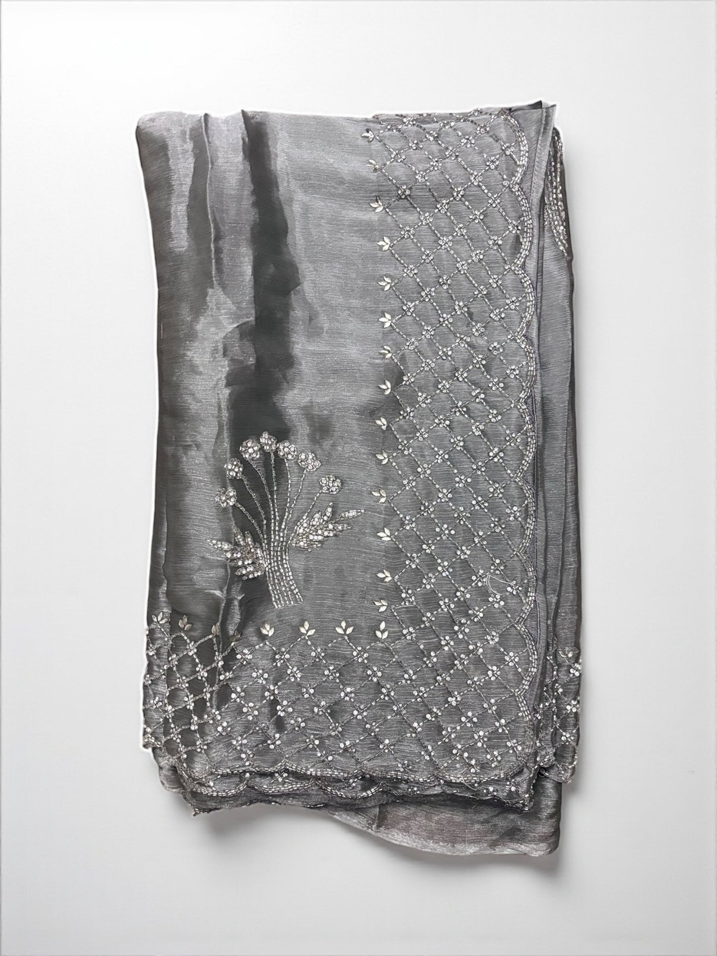 Designer Saree with Ready Blouse, Cultural Wear for Women, Aug38
