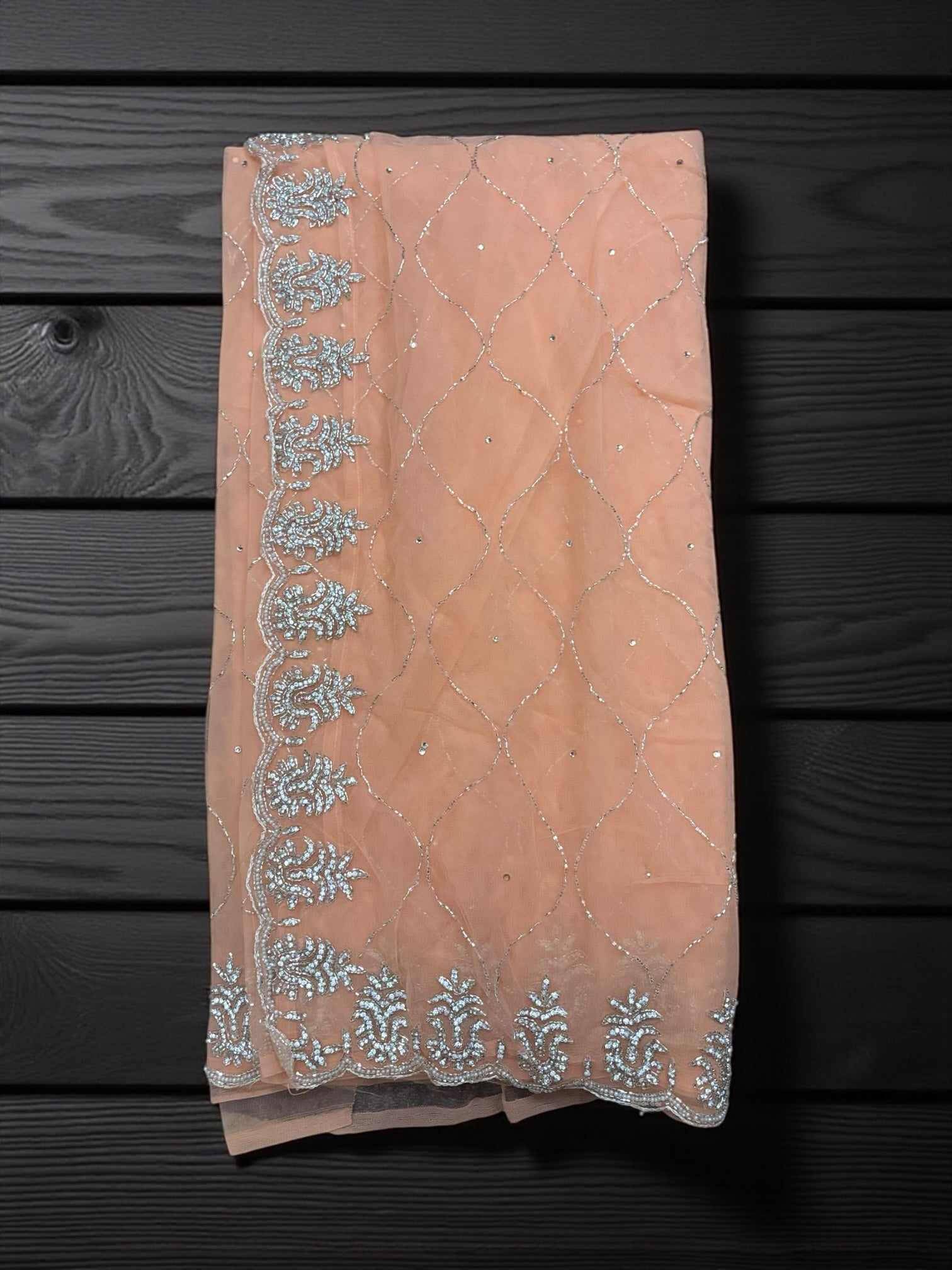 Designer Net Saree with Ready Blouse, Cultural Wear for Women, Aug39 - Saree Ghor Charlotte