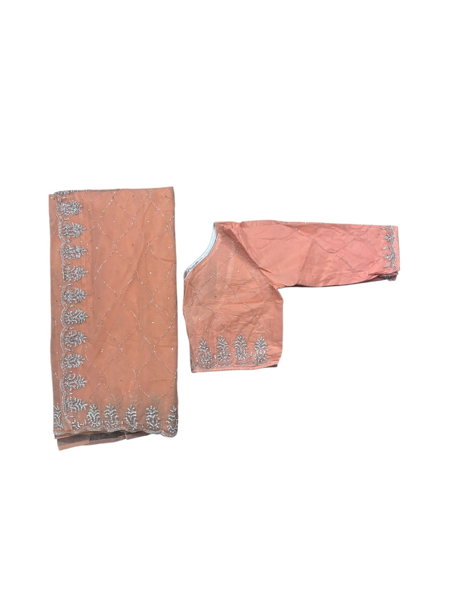 Designer Net Saree with Ready Blouse, Cultural Wear for Women, Aug39 - Saree Ghor Charlotte