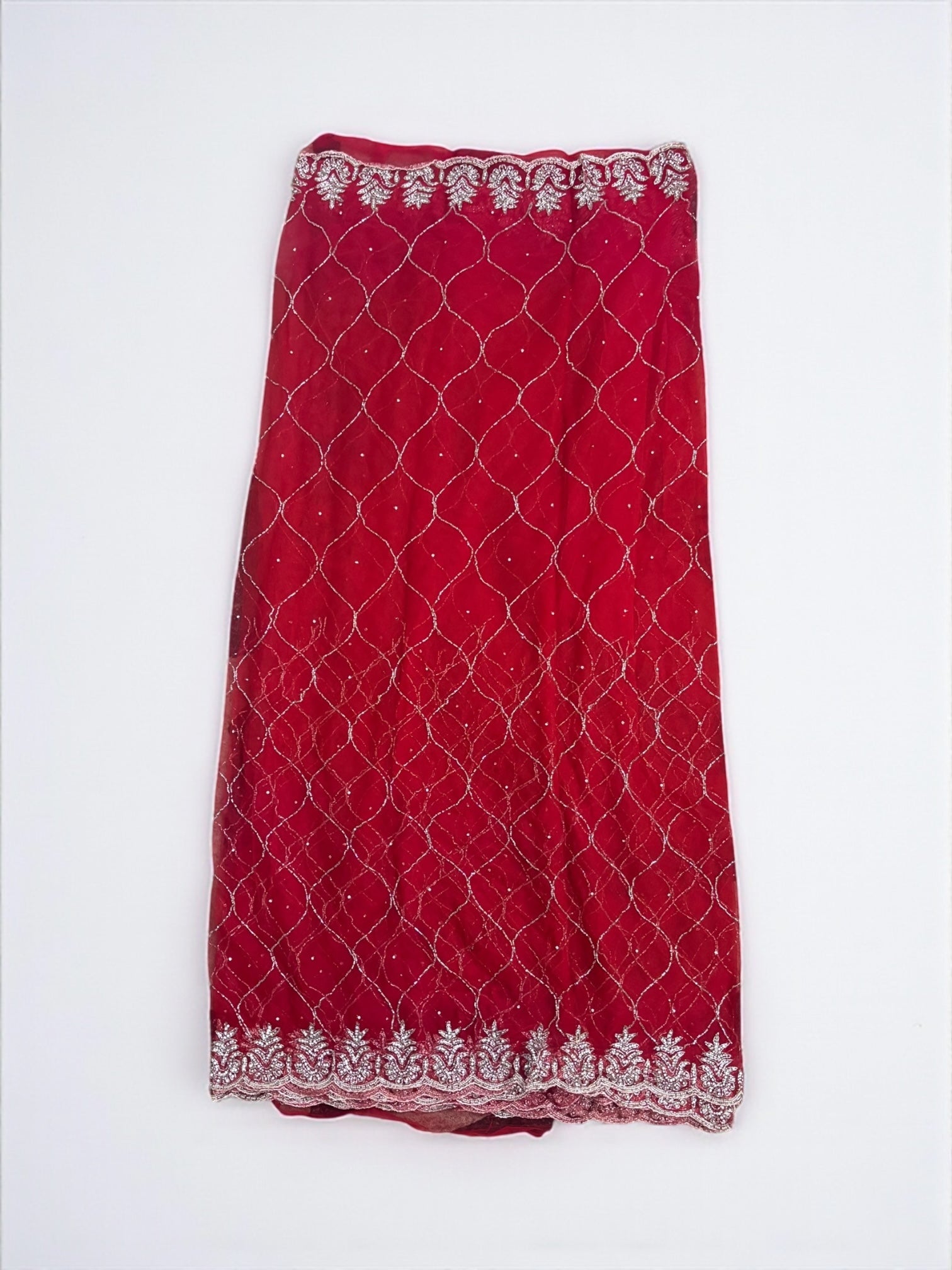 Designer Net Saree with Ready Blouse, Cultural Wear for Women, Aug41 - Saree Ghor Charlotte