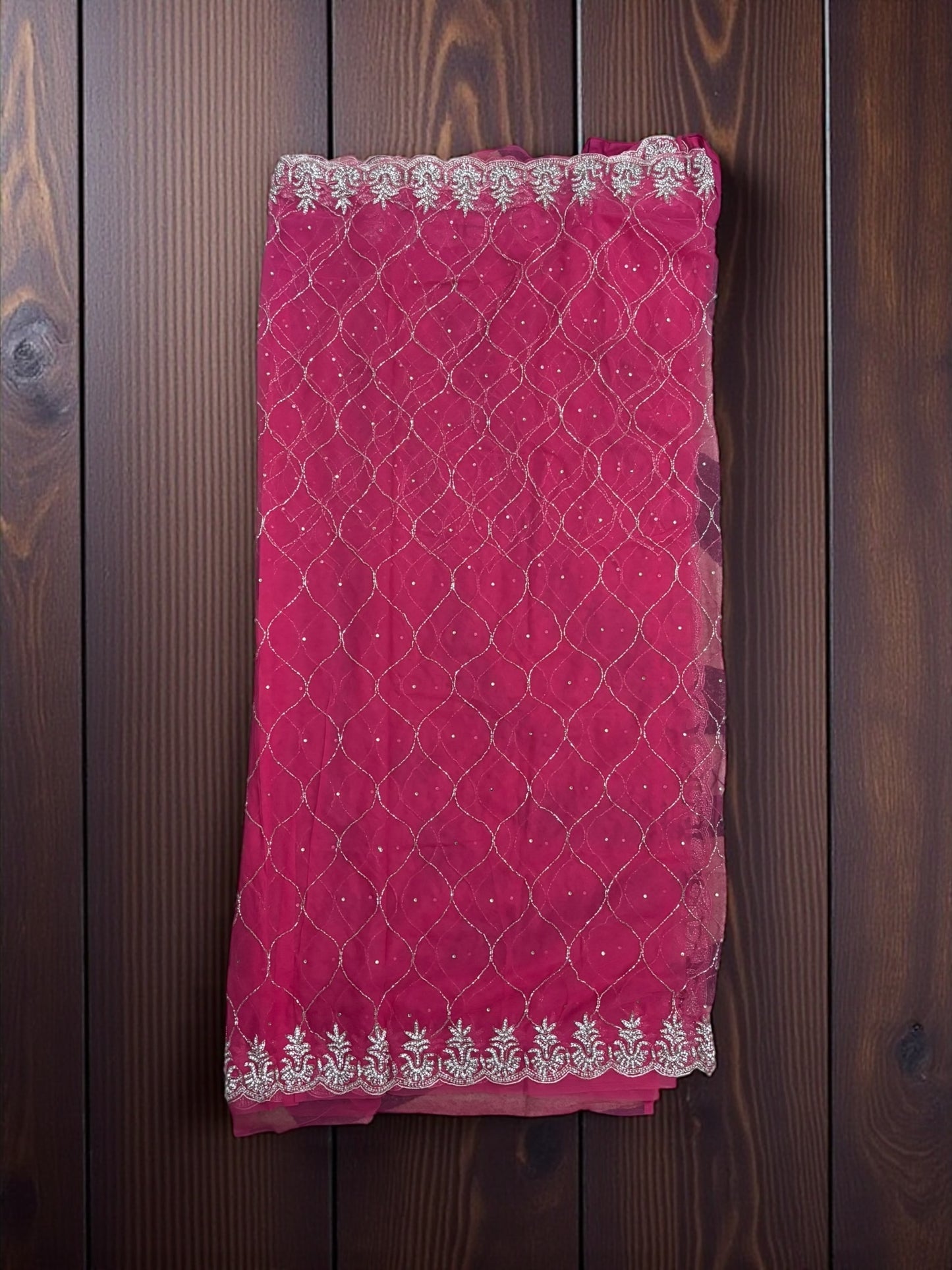 Designer Net Saree with Ready Blouse, Ethnic Wear for Women, Aug42